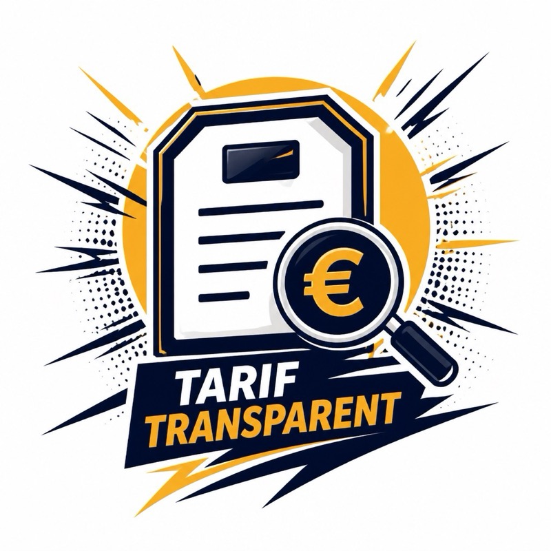 Tarifs cent pour cent transparents